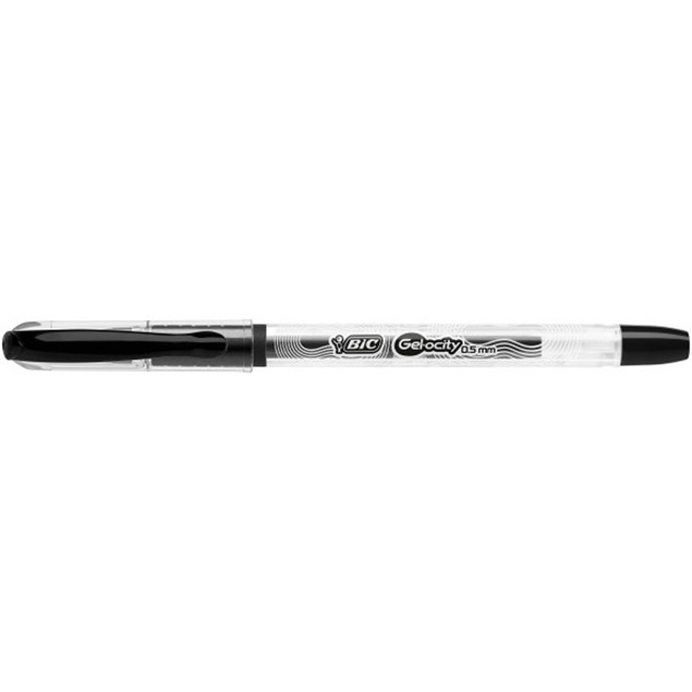 Pióro żelowe Velocity Gel czarny (12szt) BIC
