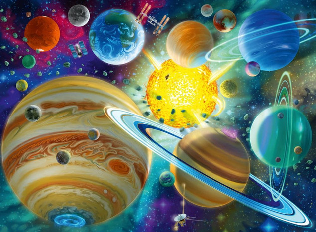 Puzzle Ravensburger 150 elementów Ravensburger Cosmic Connection