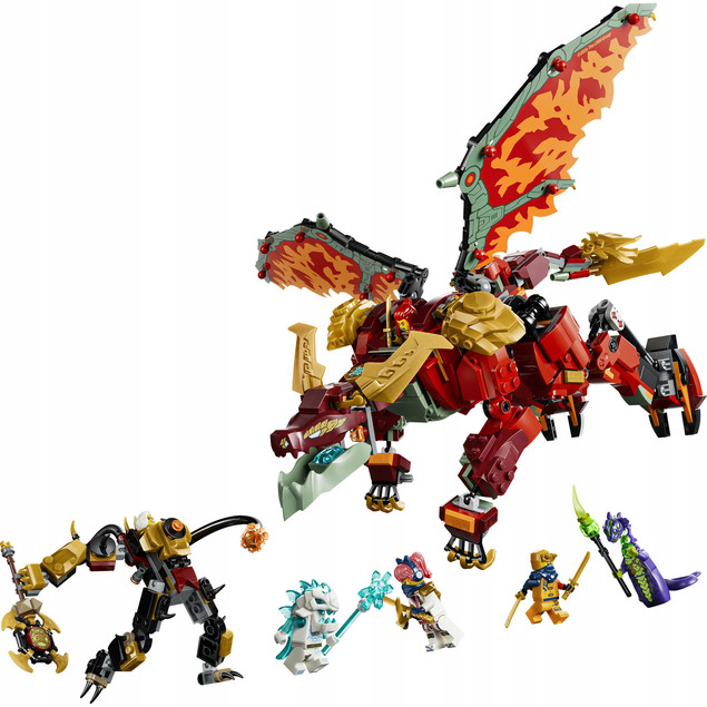LEGO NINJAGO 71868 Wyldfyre i Transformowalny Kombinezon Smoka 2w1