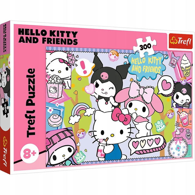 TREFL Puzzle 300 el. HELLO KITTY Szalone Trio | Zabawa dla Dzieci