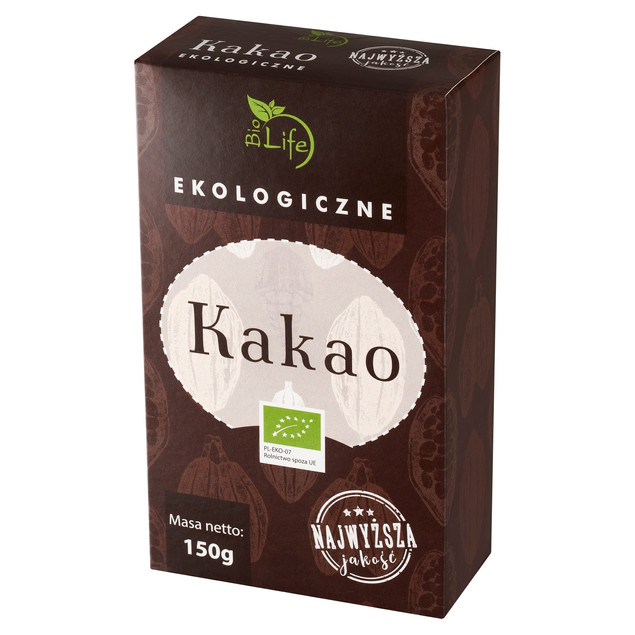Biolife kakao 100% ciemne ekologiczne 150 g BIO