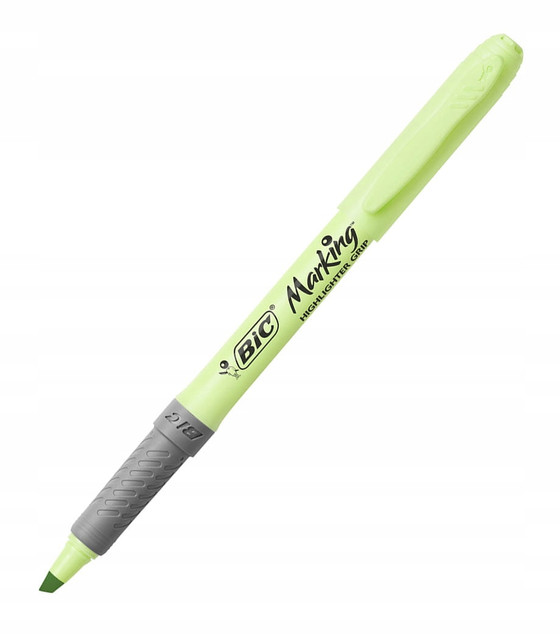 Zakreślacz Szkolny Highlighter PASTEL Grip Biurowy 6 Kolorów BIC