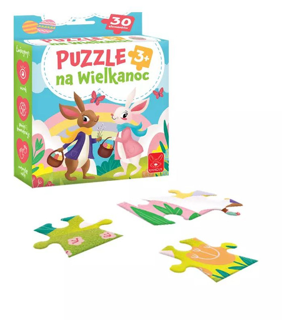 Puzzle Kangur Wielkanocne 30 elementów dla dzieci 3+