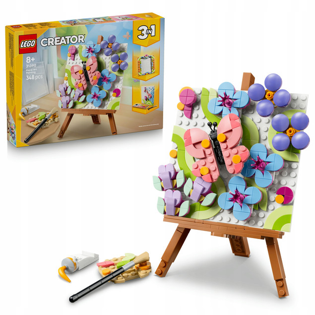 LEGO Creator 3w1 31390 Malowanie Kwiatów Zestaw Artystyczny