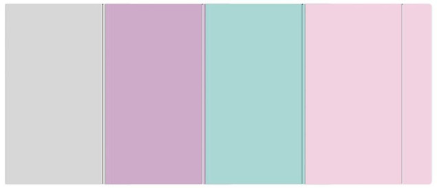 Teczka z Gumką A5 Interdruk Pastel Lux Laminowana Zestaw 10szt.