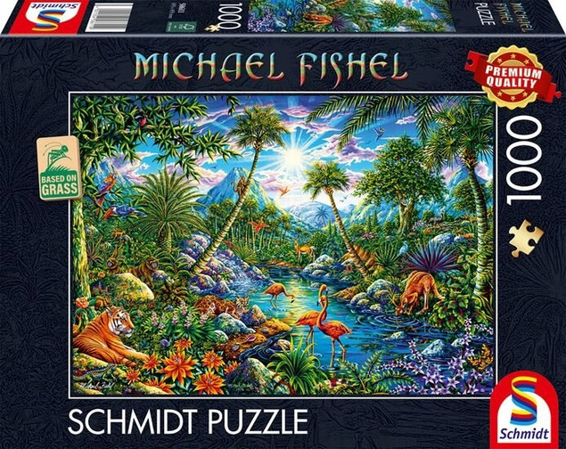 Puzzle Schmidt Spiele Island Paradise 1000 el. Rajska Wyspa Krajobraz
