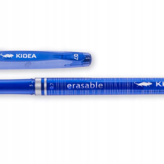 12x Długopis Zmazywalny Niebieski 0,7 mm Wymazywalny Z Gumką Kidea