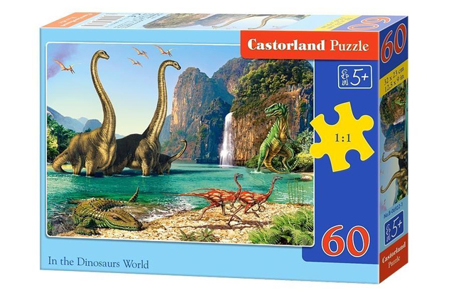 Puzzle 60 El. Układanka Dinozaury Prezent Dla 5 Latka 5+ CASTOR