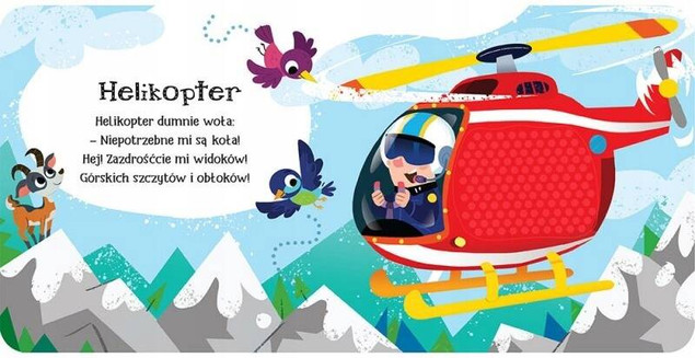 Książeczka sensoryczna Pojazdy 0+ - Zobacz Dotknij Poczuj