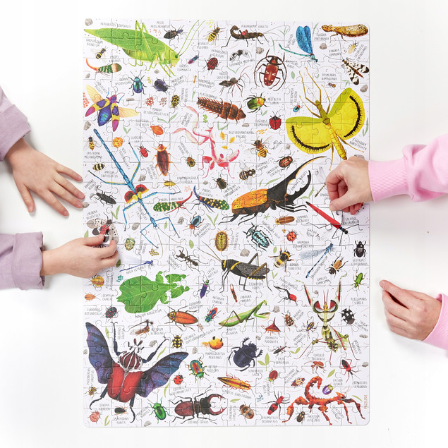 Puzzlove CzuCzu Owady 200 el. Puzzle Przyrodnicze dla Dzieci i Rodziny