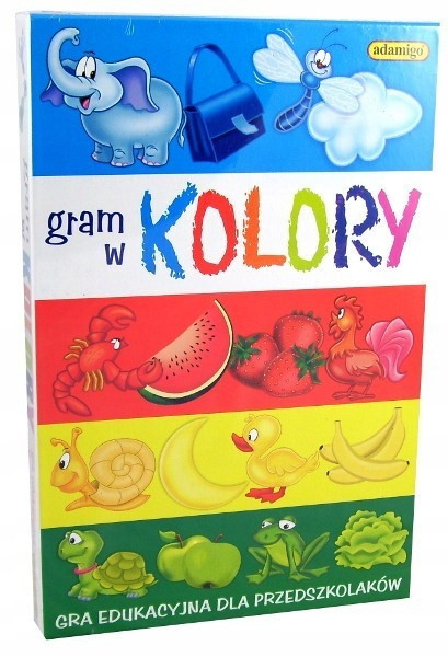 Gra edukacyjna Adamigo Gram w Kolory Nauka Barw dla Dzieci