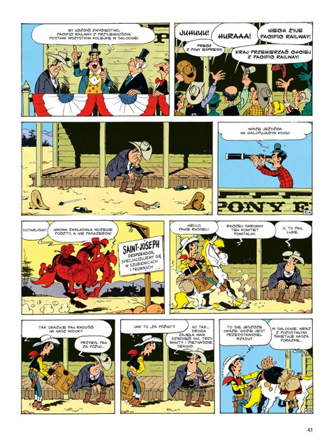 Lucky Luke. Pony Express. Tom 59