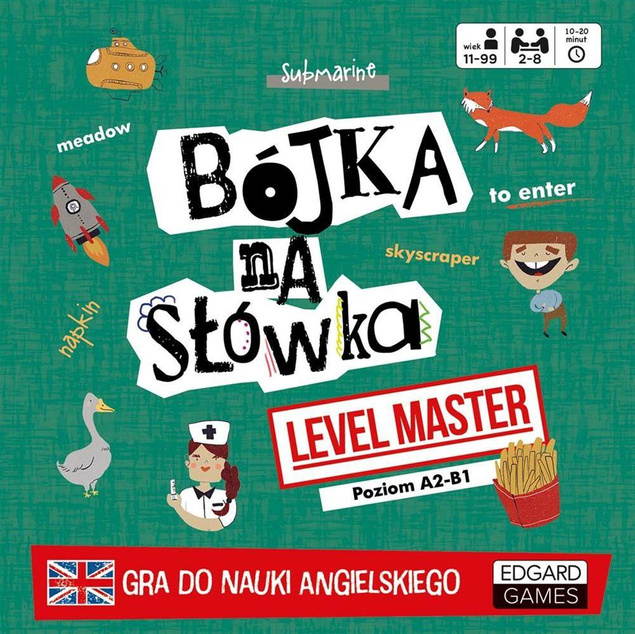 Bójka na słówka Level Master. Gra do nauki angiels