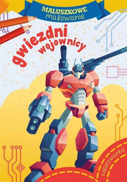 MALOWANKI KOLOROWANKI Z NAKLEJKAMI MALUSZKOWE MALOWANIE  WOJOWNICY