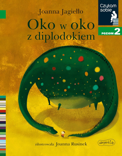 Oko W Oko Z Diplodokiem Czytam Sobie Poziom 2 Joanna Jagiełło 5+ HarperKids