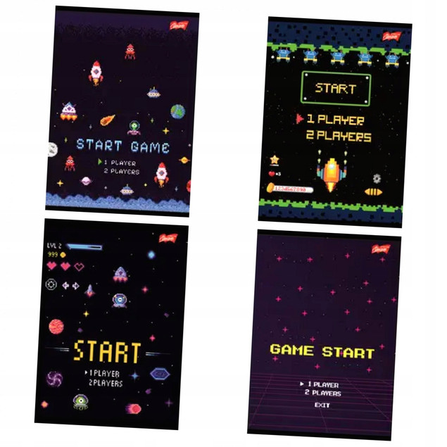 Zeszyt A5 w linię 16 kartek UNIPAP Game Start
