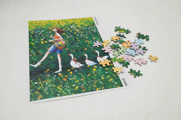 Puzzle Askato 500 el. Dwustronne Dziewczyna z Gąskami +12 lat