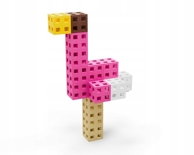 Klocki Konstrukcyjne Meli Cube Pink 50 el. dla Dziewczynki