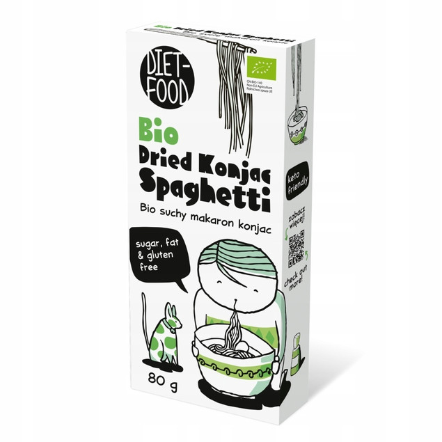 Makaron do spaghetti Diet Food Konjac Bio 80 g