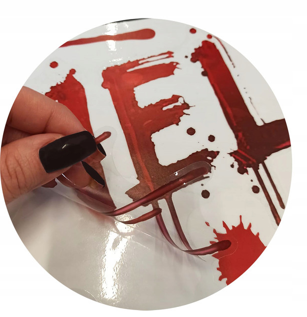 Halloweenowa dekoracja elektrostatyczna
