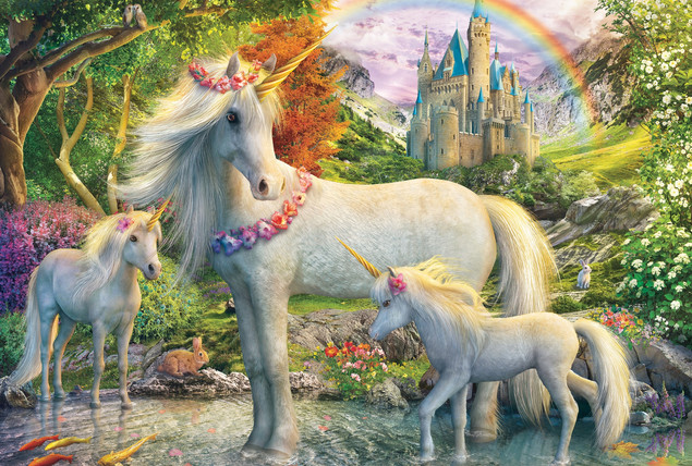 Puzzle Schmidt Spiele 200 el. Rodzina Jednorożców | Ekologiczne Premium Quality dla Dzieci 8+