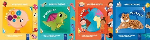 Magiczne okienka pakiet 4 książek dla dzieci