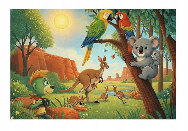 Trefl Puzzle 100 Inspired by Nature Koala i Kangury 16594 – Ekologiczne