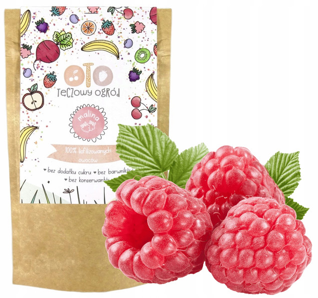 OtoLandia Tęczowy ogród Owoce liofilizowane Malina 40 g