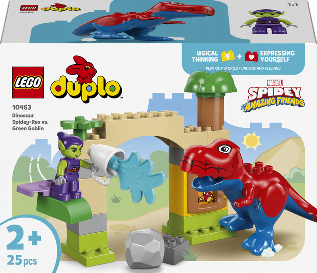LEGO DUPLO Dinozaur Spidey-Rex i Zielony Goblin 10463