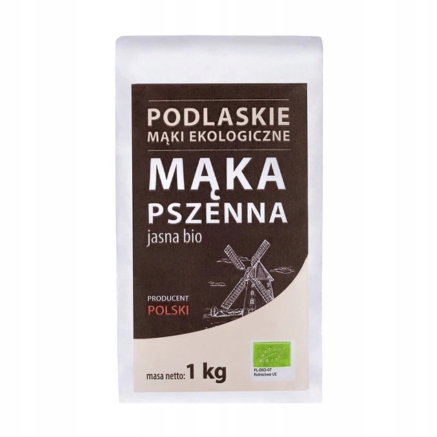 Mąka pszenna Biolife jasna typ 550 ekologiczna 1 kg