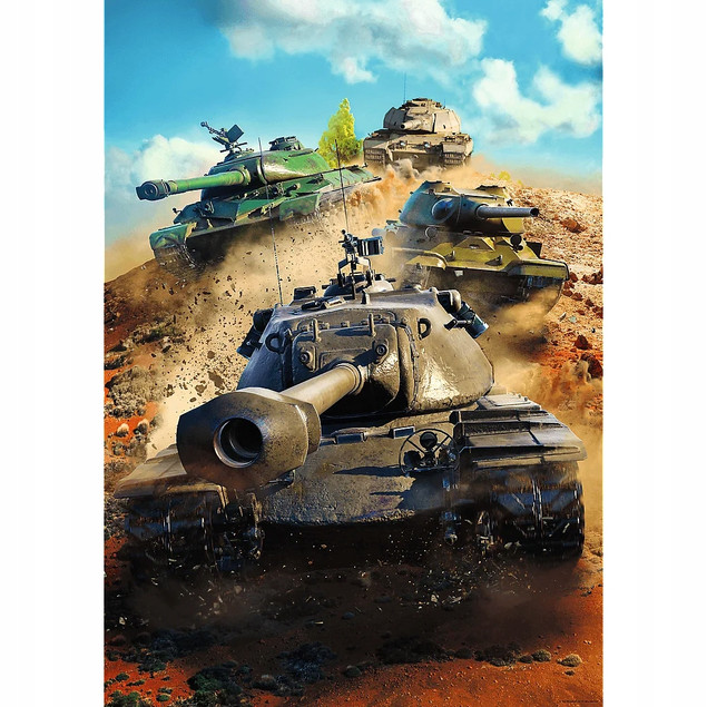 Puzzle 1000 World of Tanks: Czołgi w boju TREFL
