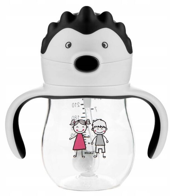 Innowacyjny Kubek Bidon Z Obciążoną Słomką 250ml Akuku A0034