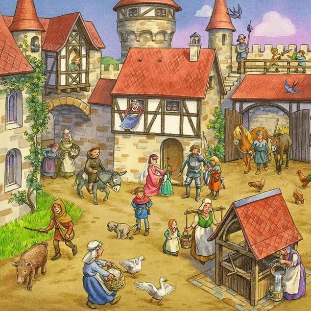 Puzzle Ravensburger 3x49 Rycerze obrazek 2