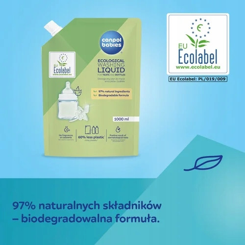 Płyn ekologiczny do mycia butelek Canpol 1000 ml