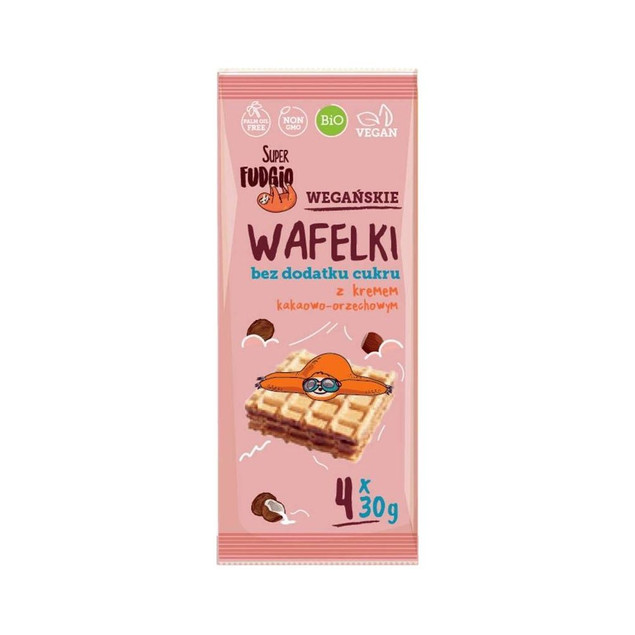Wafelki z kremem kakaowo-orzechowym Super Fudgio 4 x 30 g