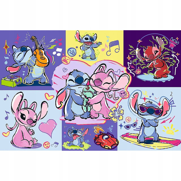 Puzzle 300 Trefl Zakręcony Stitch Disney Lilo & Stitch 23033