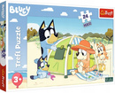 Puzzle 24 Maxi 24 Układanka Blue BLUEY Pies Pieski Plaża 3+Trefl 14357
