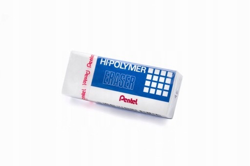 Gumka do mazania Pentel ZEH-03 Hi-Polymer biała, miękka