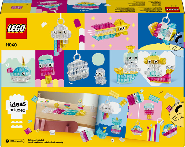 LEGO Classic 11040 Magiczne Przezroczyste Pudełko Klocków