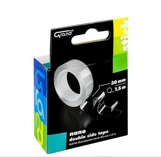 Taśma Dwustronna Nano Grand 30mm x 1.5m Przezroczysta