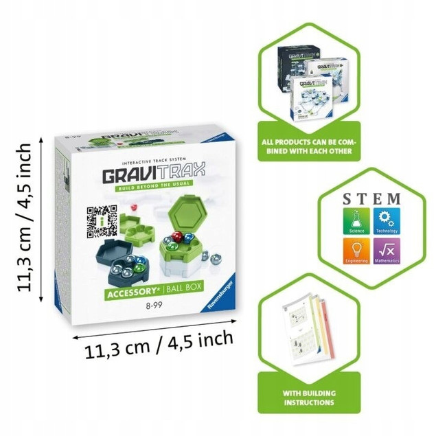 Zestaw uzupełniający GraviTrax Ball Box 27468 Ravensburger