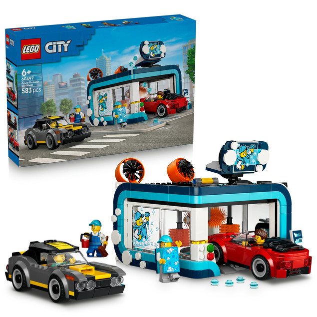LEGO City 60497 Automatyczna Myjnia Samochodowa z Autami
