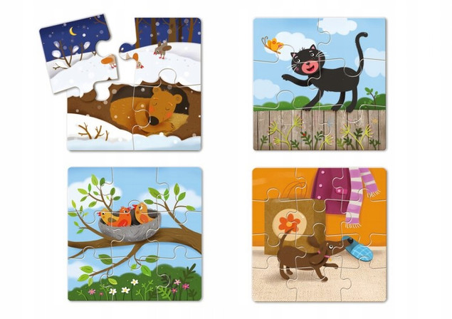 Puzzle z kotem gra 00406 GRANNA