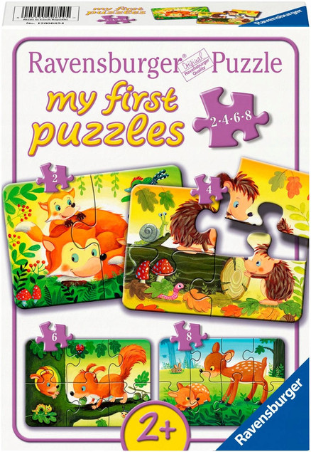 Puzzle Ravensburger 20 elementów Małe rodziny zwierząt