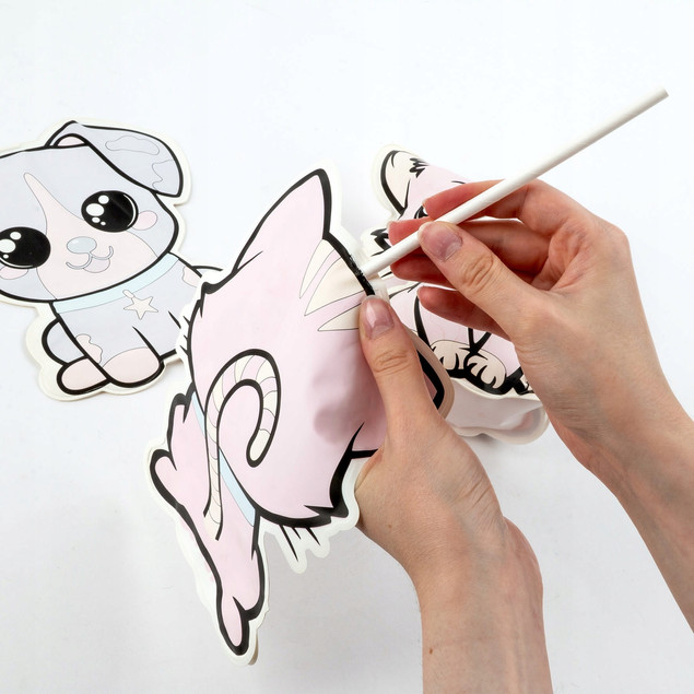 Malowanie Wodą 3D ZWIERZAKI Zestaw Kreatywny Kidea