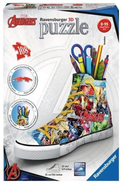 Ravensburger puzzle 3D Trampek na biurko AVENGERS 108el 121137