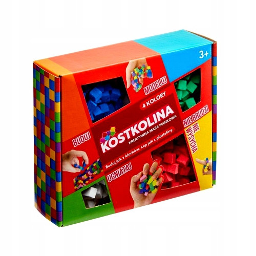 Masa plastyczna Kostkolina Art And Play 4 kolory