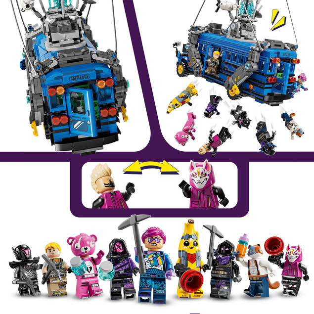 LEGO Fortnite 77073 Bus Bojowy – Zestaw Klocków dla Graczy