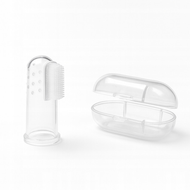 BOCIOLAND Szczoteczka Do Zębów i Dziąseł Silikonowa Masażer Dla Niemowląt