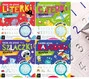 Komplet 4 Książeczek Edukacyjnych z Rowkami Nauka Pisania Dziecka 4–6 Lat